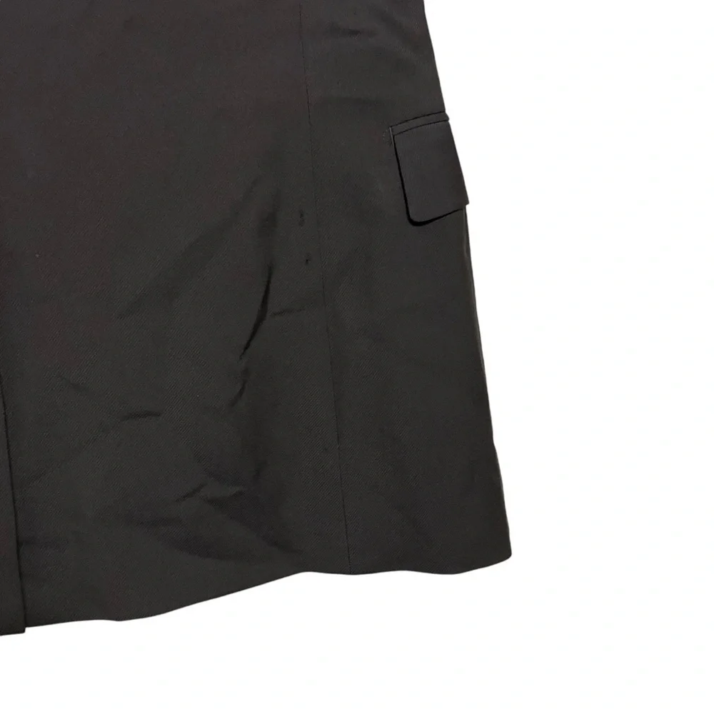 GUCCI Wool Uniform Blazer Solid Black
